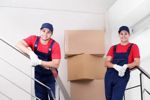 Commercial moving team planning a business relocation in Kingston
