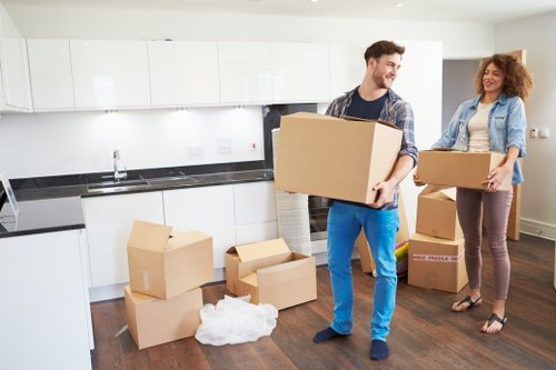 Careful loading of household furniture from a Kingston property