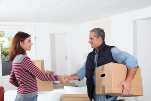 Packed boxes prepared for a Kingston residential or business move